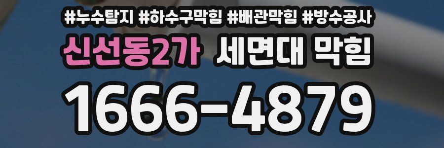 신선동2가 세면대 막힘