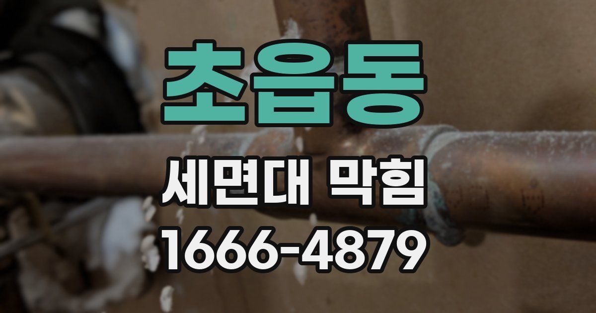 초읍동 세면대 막힘