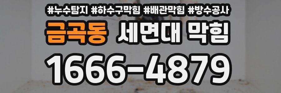 금곡동 세면대 막힘