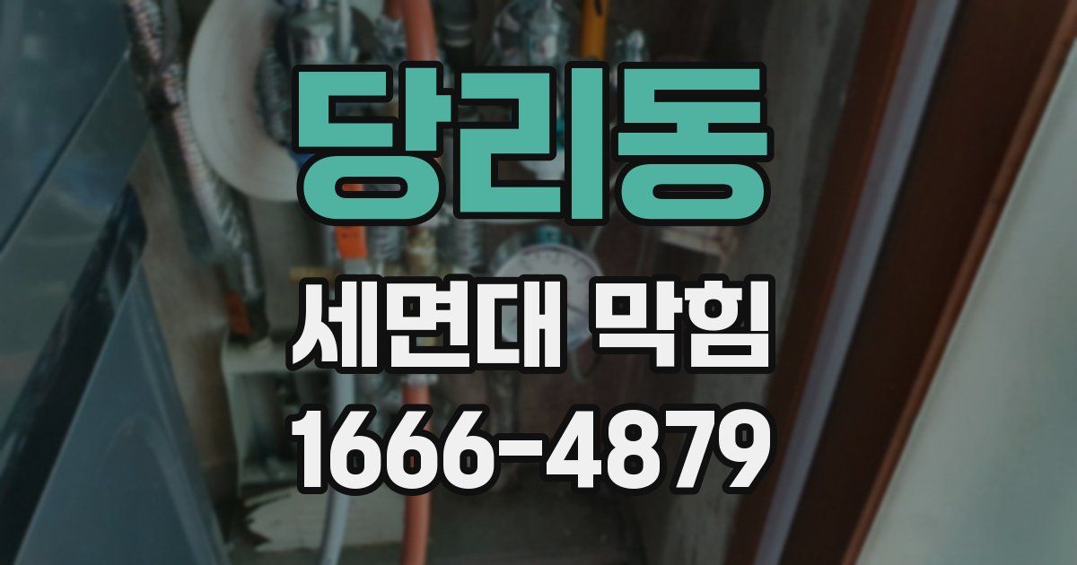 당리동 세면대 막힘