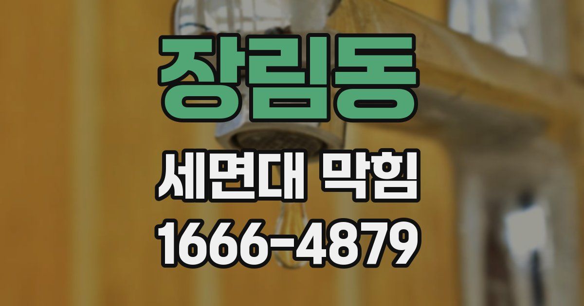 장림동 세면대 막힘