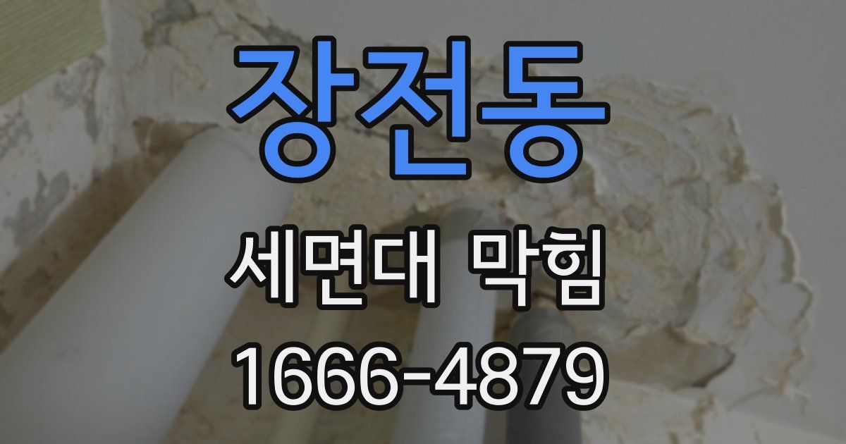 장전동 세면대 막힘