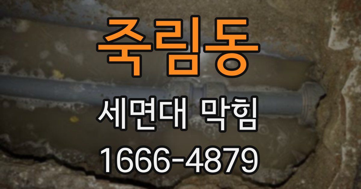 죽림동 세면대 막힘