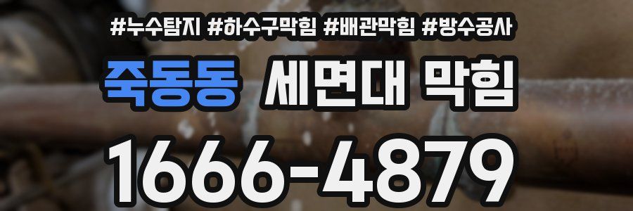 죽동동 세면대 막힘