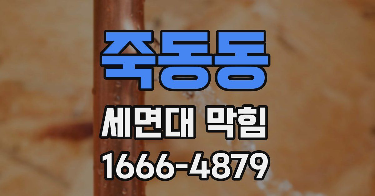 죽동동 세면대 막힘