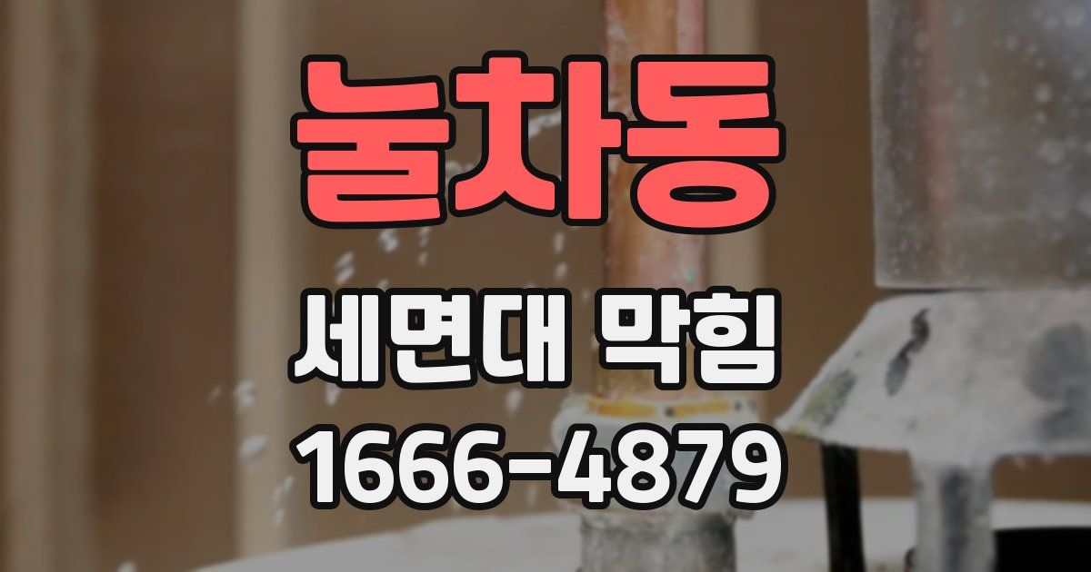 눌차동 세면대 막힘