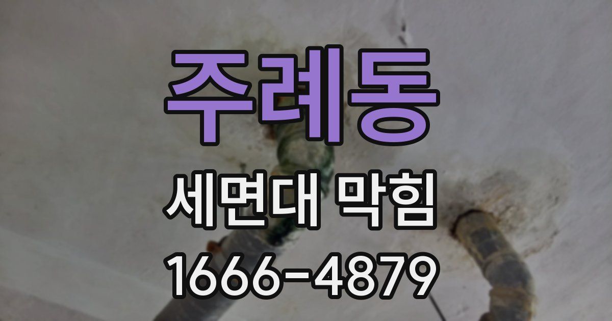 주례동 세면대 막힘