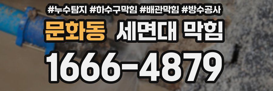 문화동 세면대 막힘