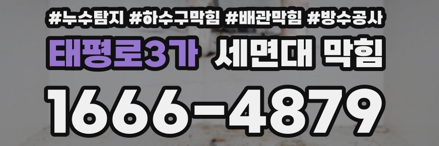 태평로3가 세면대 막힘