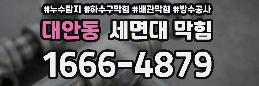 대안동 세면대 막힘