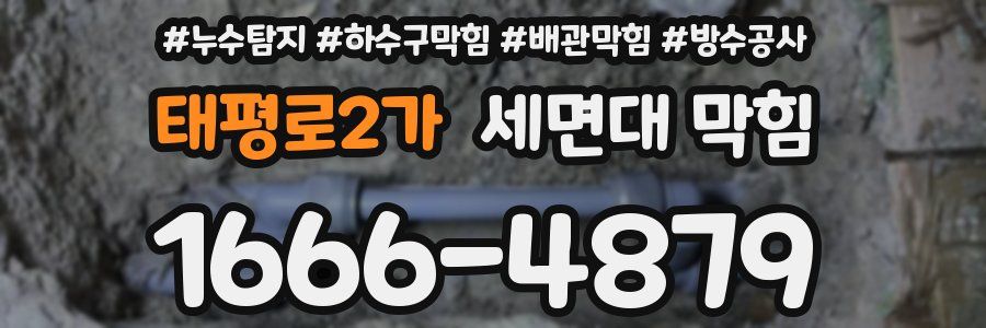 태평로2가 세면대 막힘