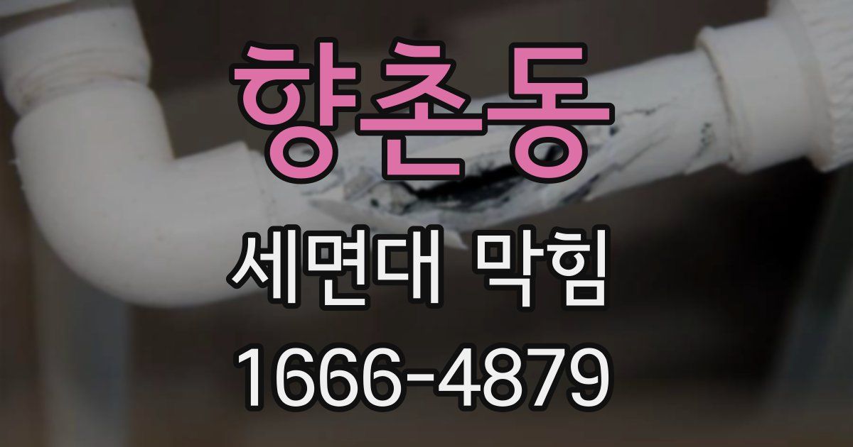 향촌동 세면대 막힘