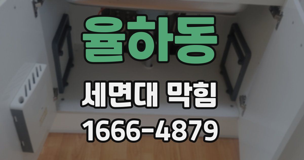 율하동 세면대 막힘