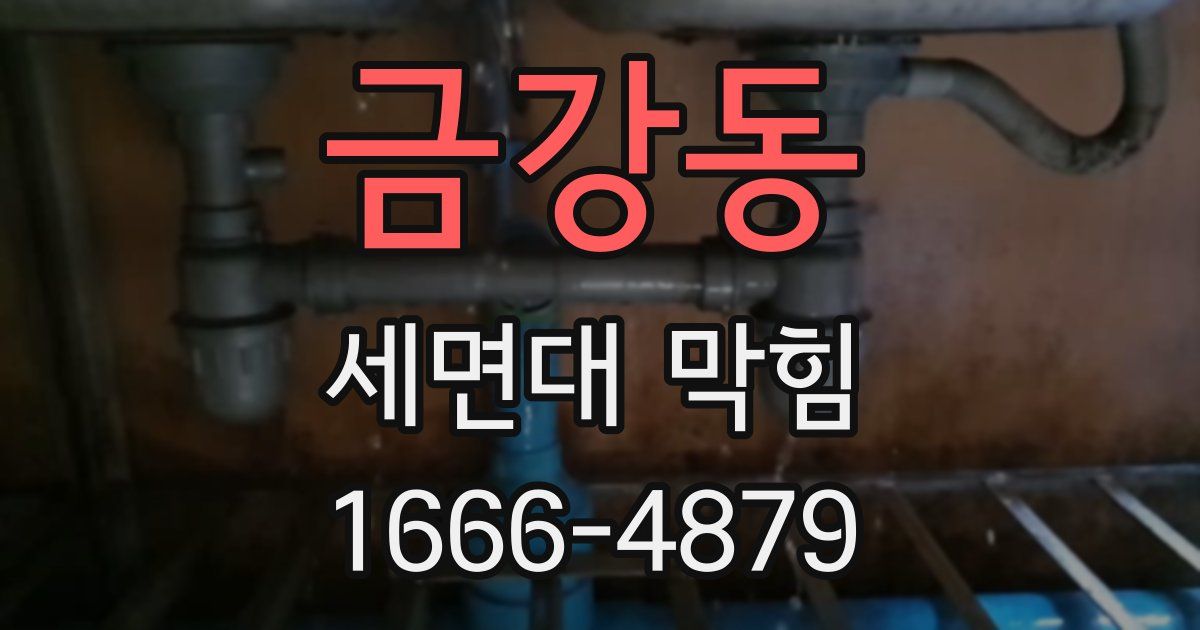 금강동 세면대 막힘