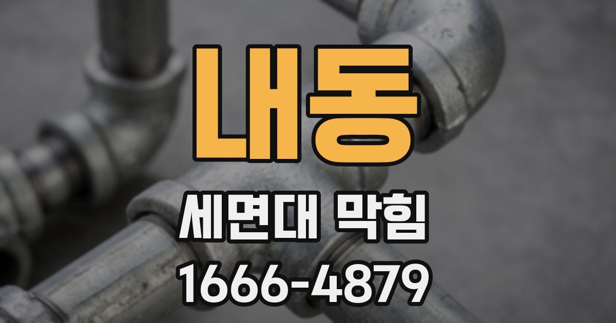 내동 세면대 막힘