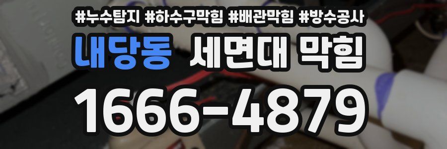내당동 세면대 막힘