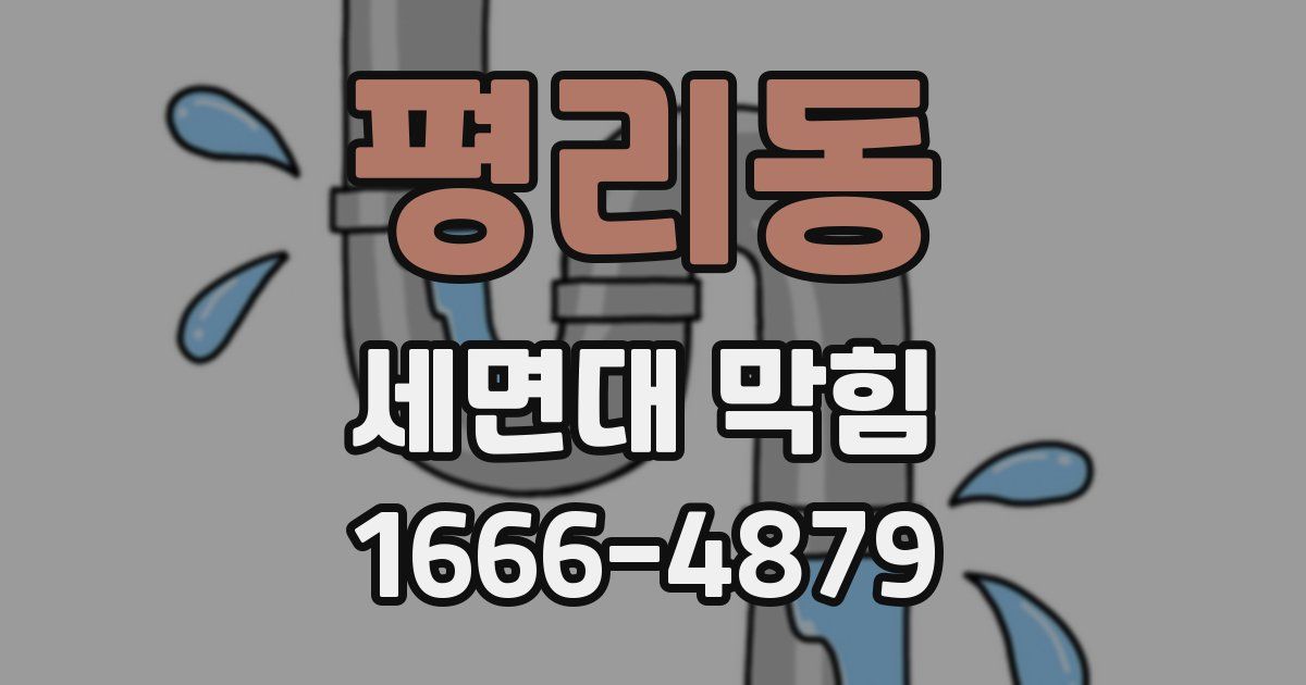 평리동 세면대 막힘