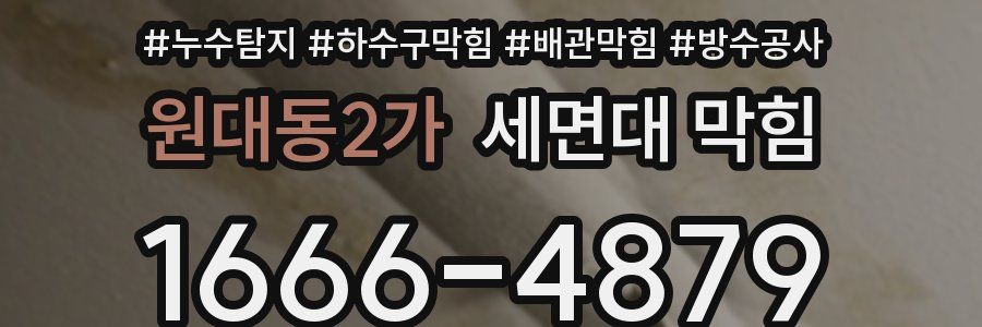 원대동2가 세면대 막힘