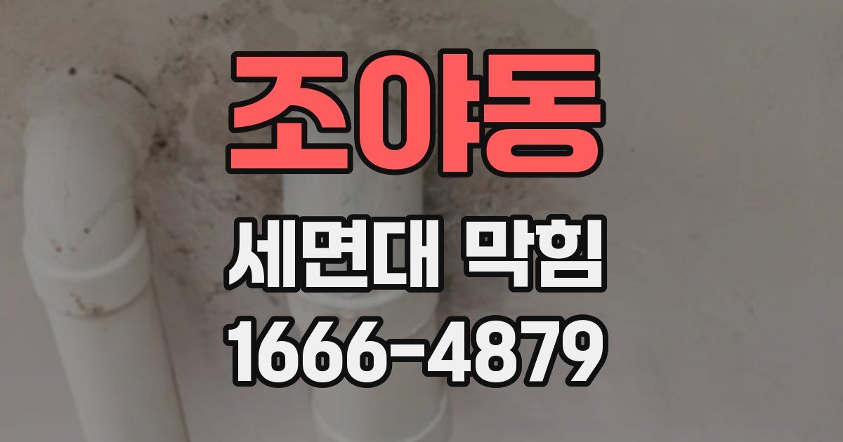 조야동 세면대 막힘