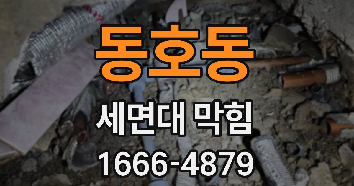 동호동 세면대 막힘