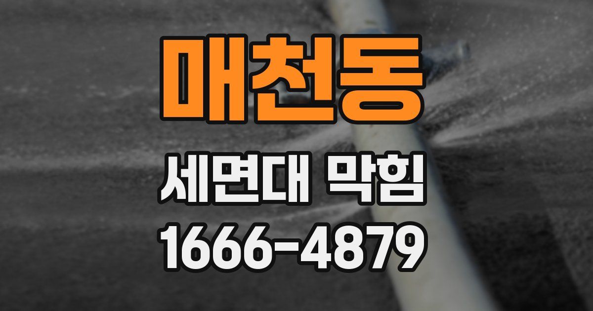 매천동 세면대 막힘