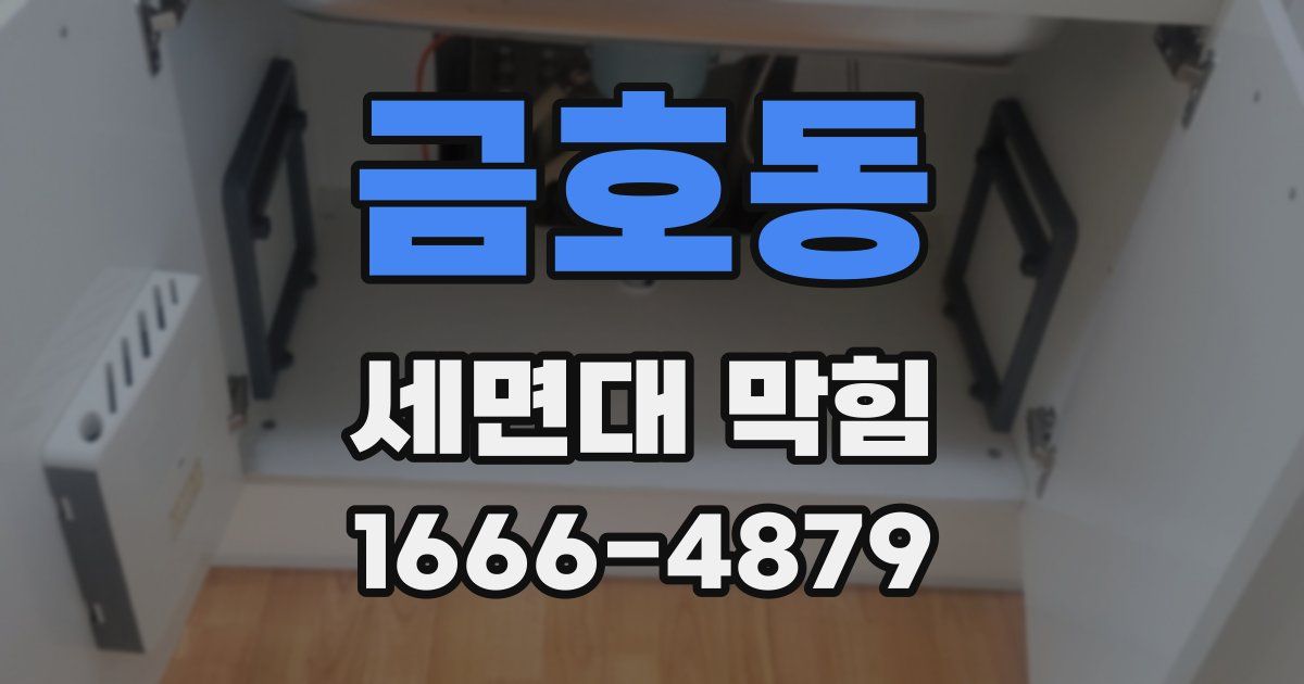 금호동 세면대 막힘