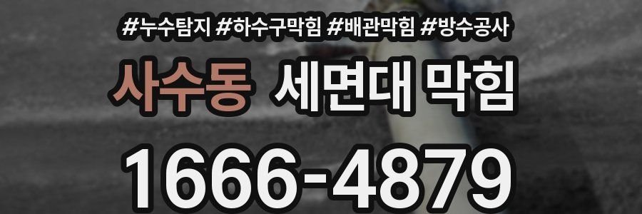 사수동 세면대 막힘