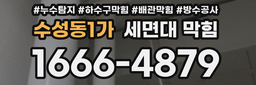 수성동1가 세면대 막힘