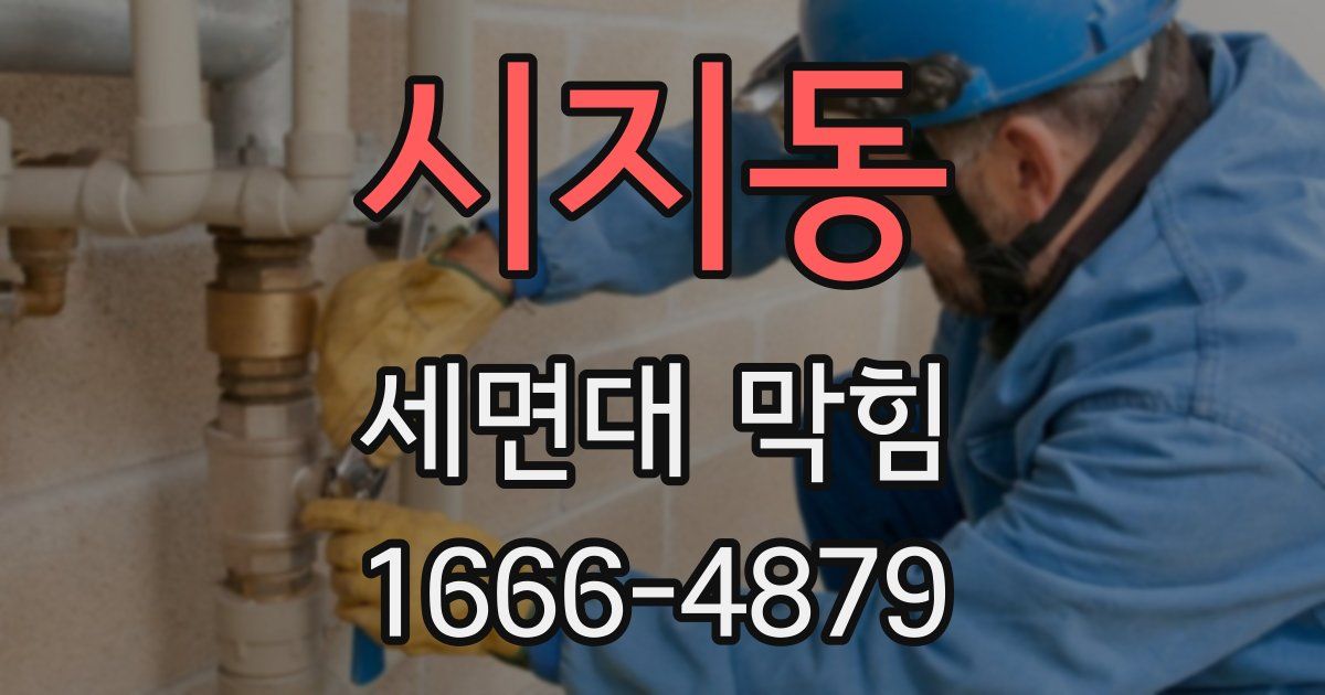 시지동 세면대 막힘