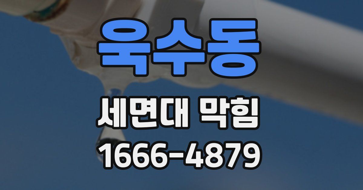 욱수동 세면대 막힘