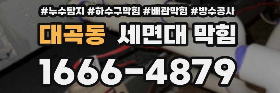 대곡동 세면대 막힘