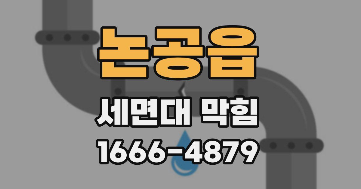 논공읍 세면대 막힘