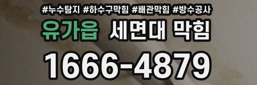 유가읍 세면대 막힘