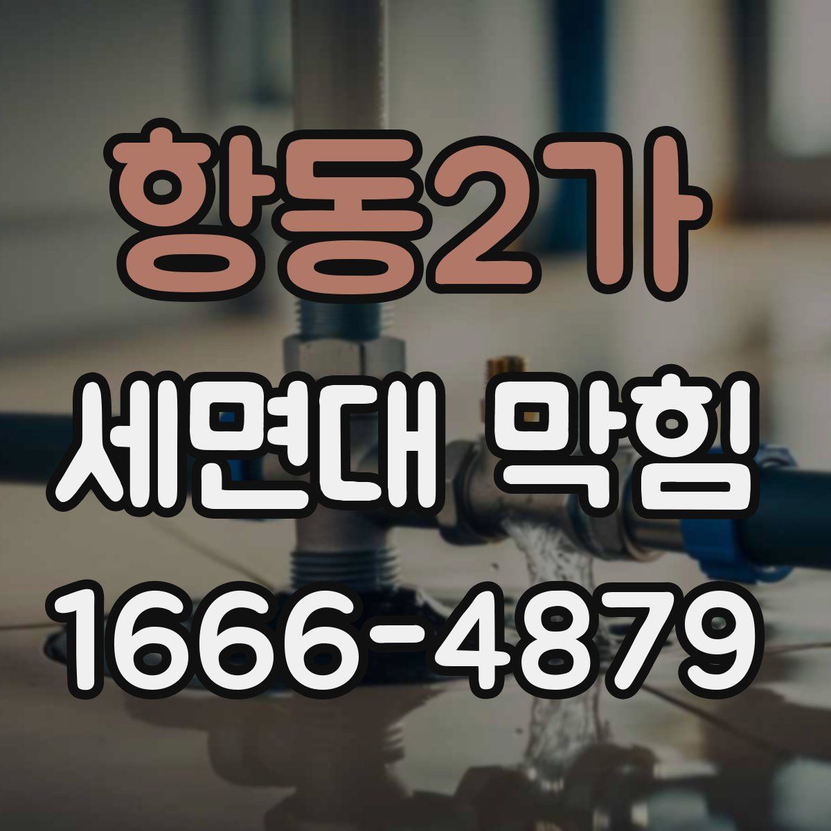 항동2가 세면대 막힘