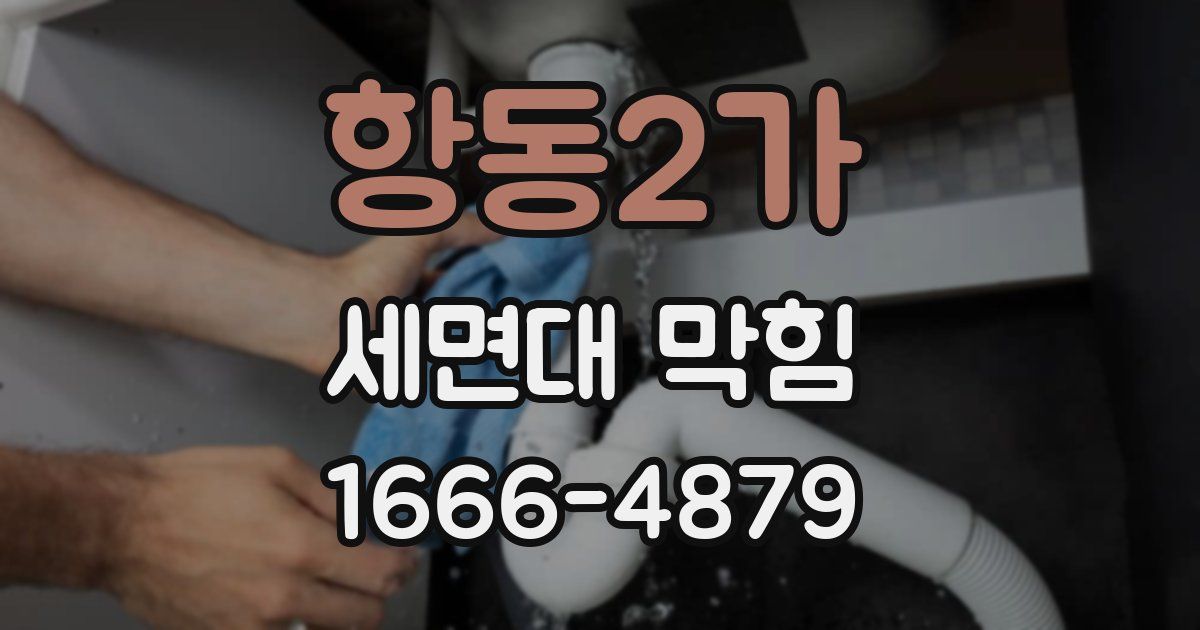 항동2가 세면대 막힘