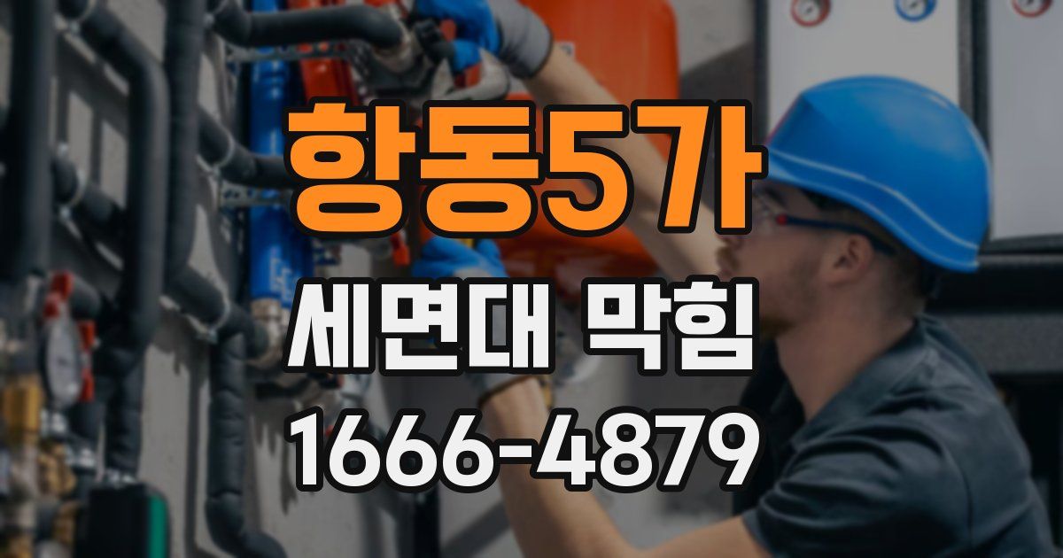 항동5가 세면대 막힘