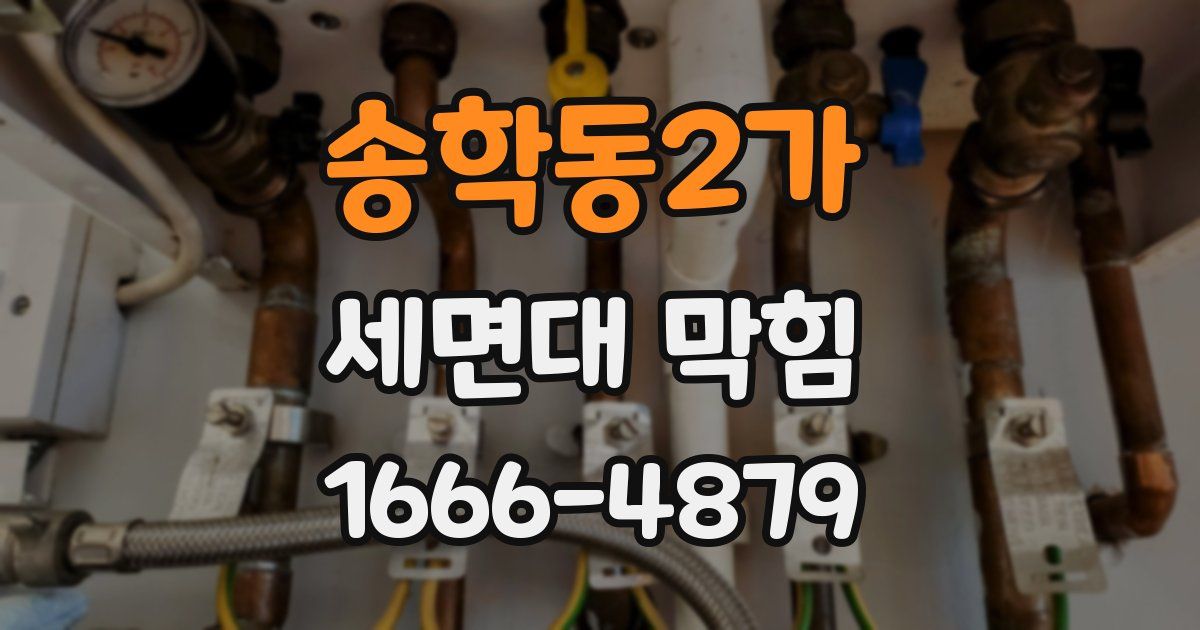 송학동2가 세면대 막힘