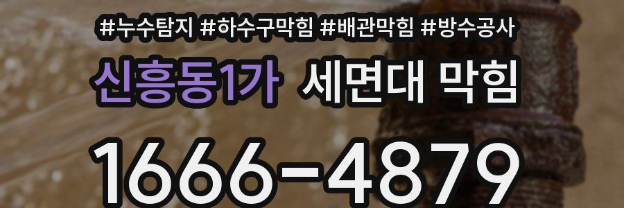 신흥동1가 세면대 막힘