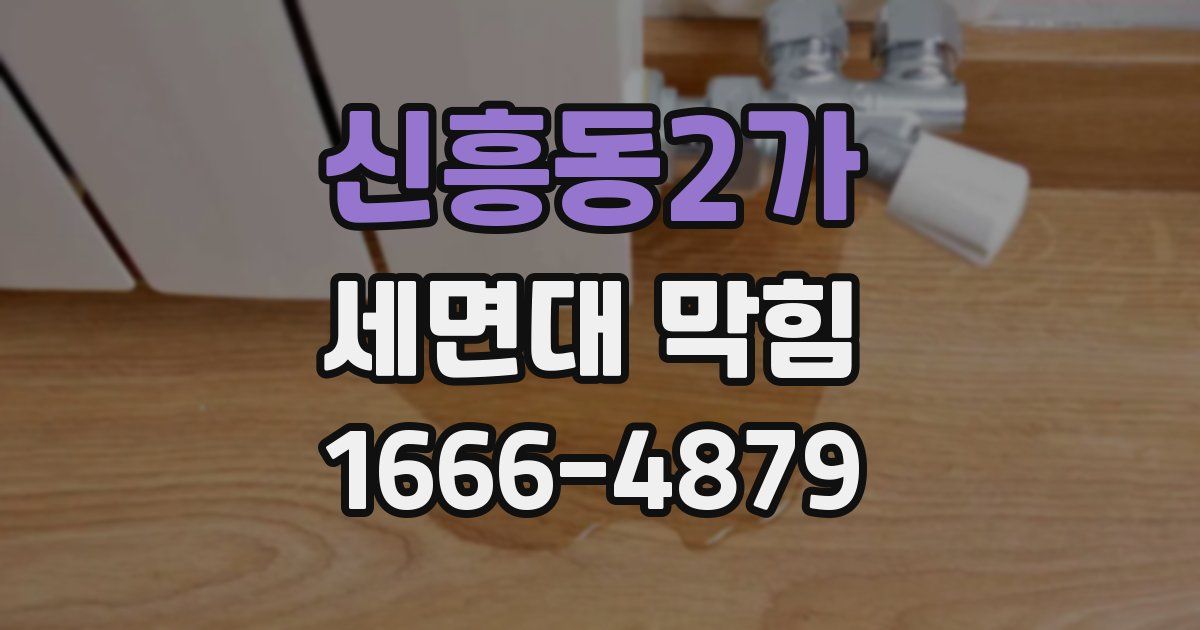 신흥동2가 세면대 막힘