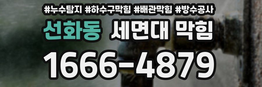 선화동 세면대 막힘