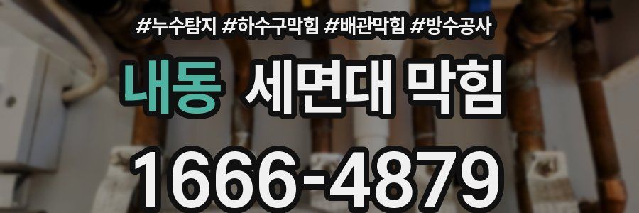 내동 세면대 막힘
