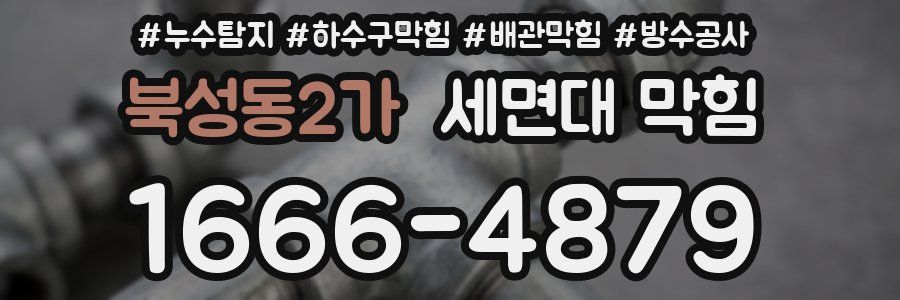 북성동2가 세면대 막힘