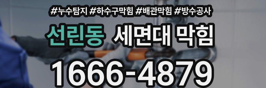 선린동 세면대 막힘