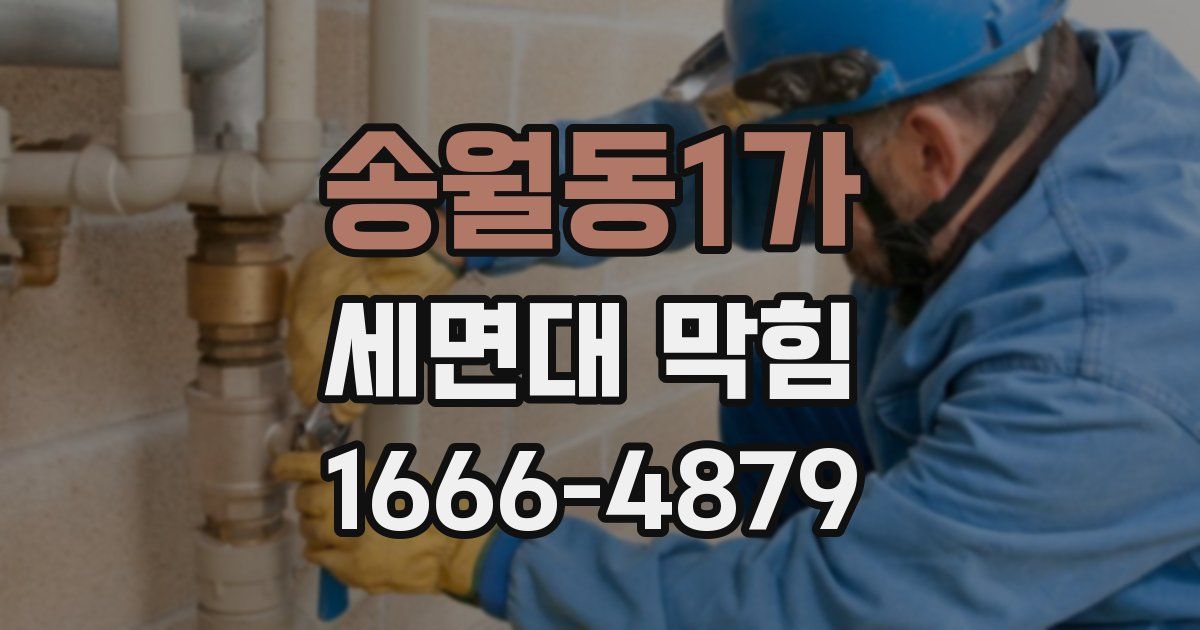 송월동1가 세면대 막힘