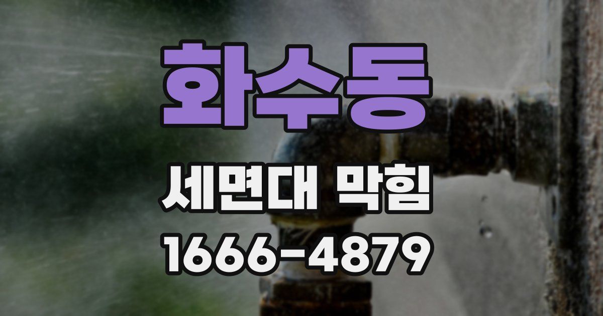 화수동 세면대 막힘