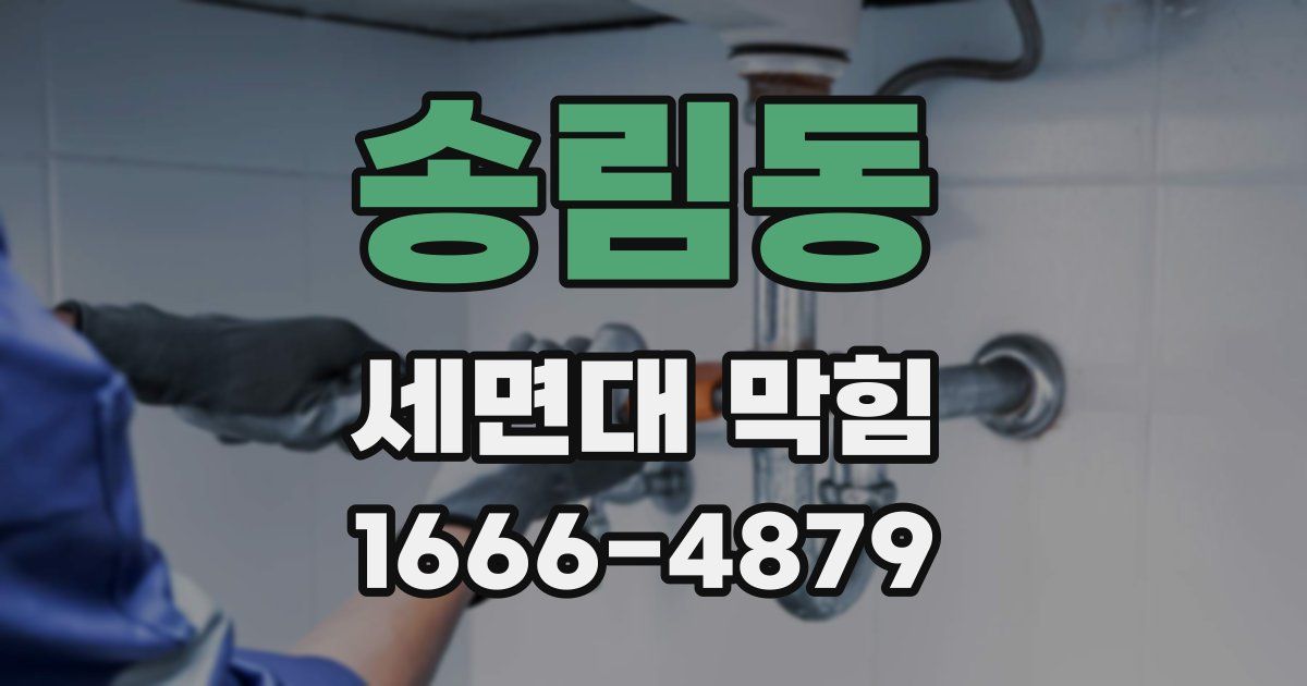 송림동 세면대 막힘