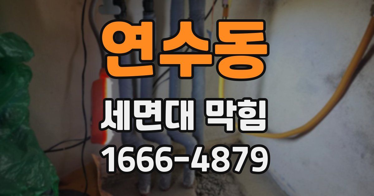 연수동 세면대 막힘