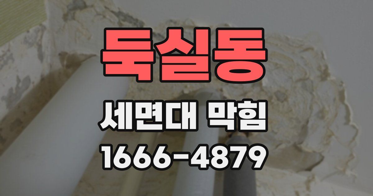둑실동 세면대 막힘