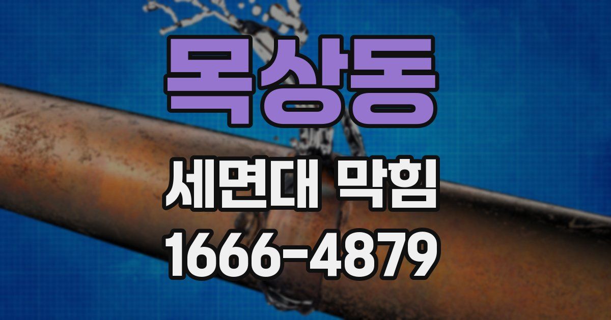 목상동 세면대 막힘