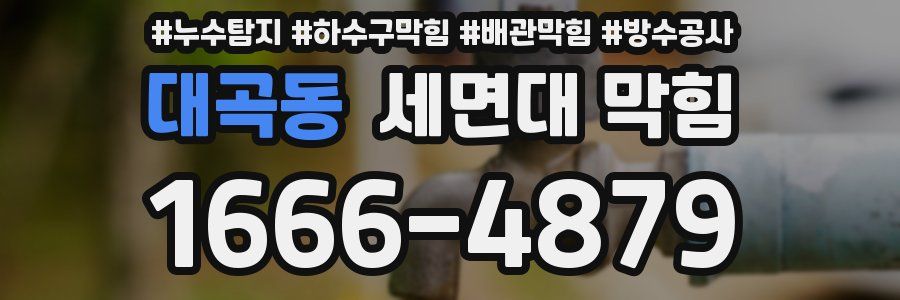대곡동 세면대 막힘